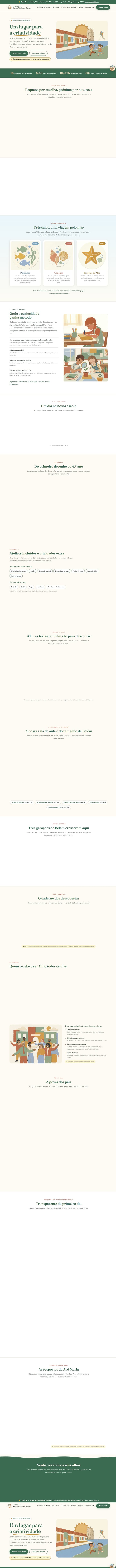 Site do Externato Santa Maria de Belém — homepage completa